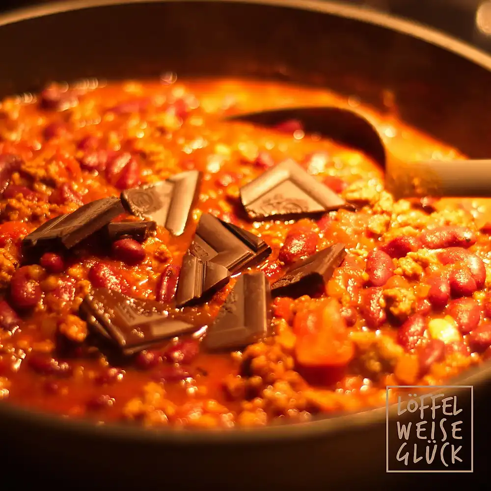 Chili con Carne mit Schokolade