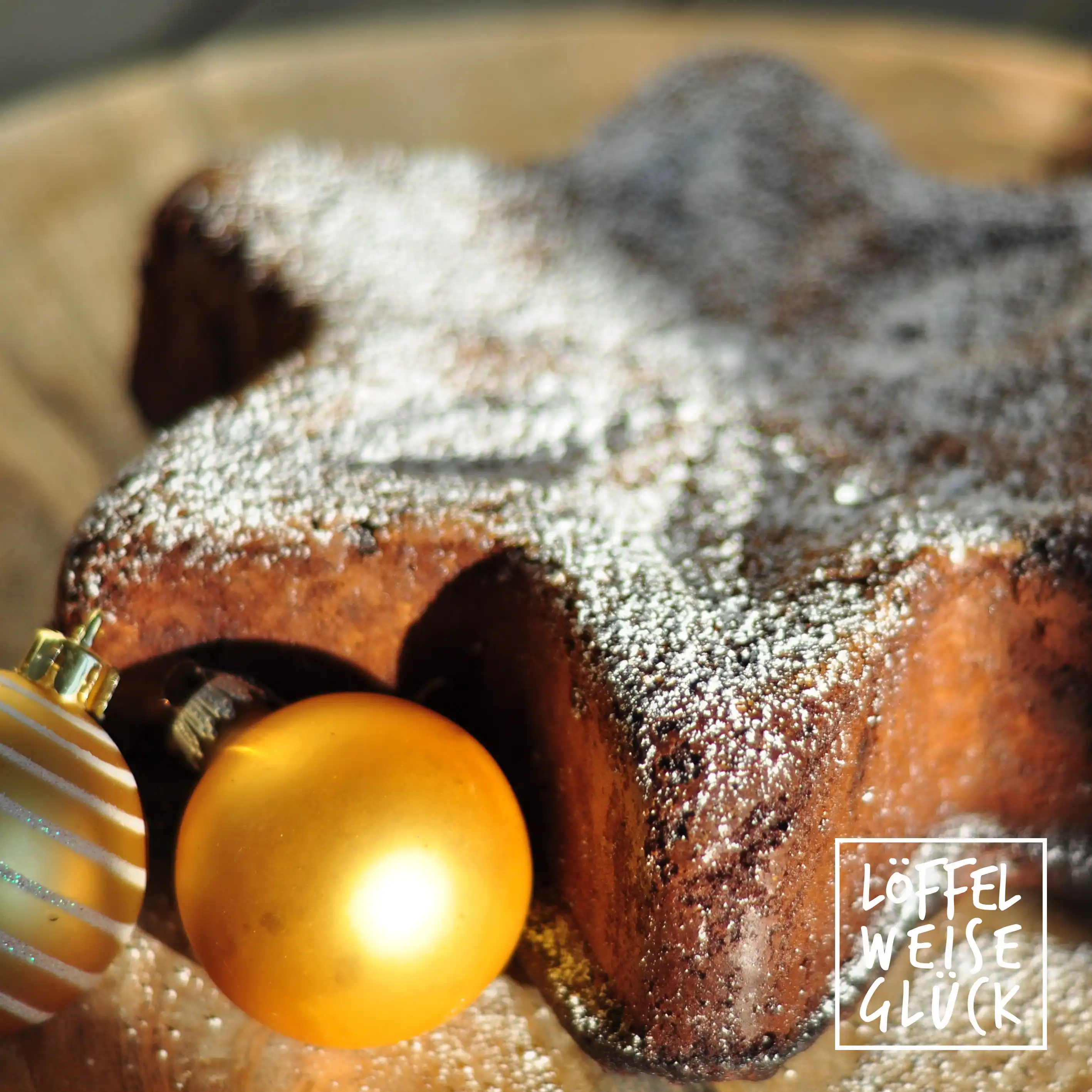 Weihnachtlicher Apfel-Stern-Kuchen